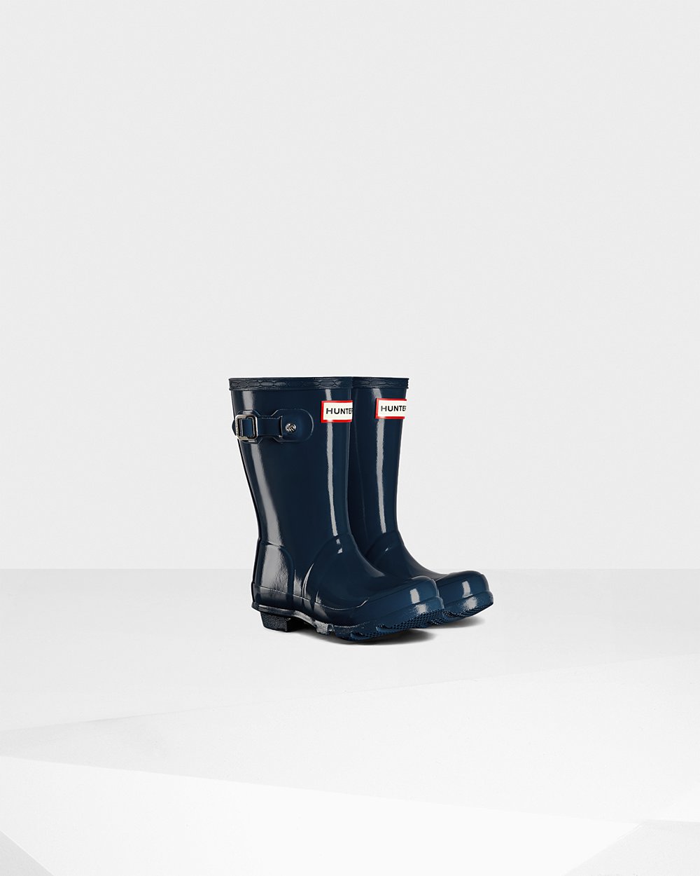 Bottes de Pluie Hunter Original Petits Gloss Enfant Bleu Marine QWPNADL-26